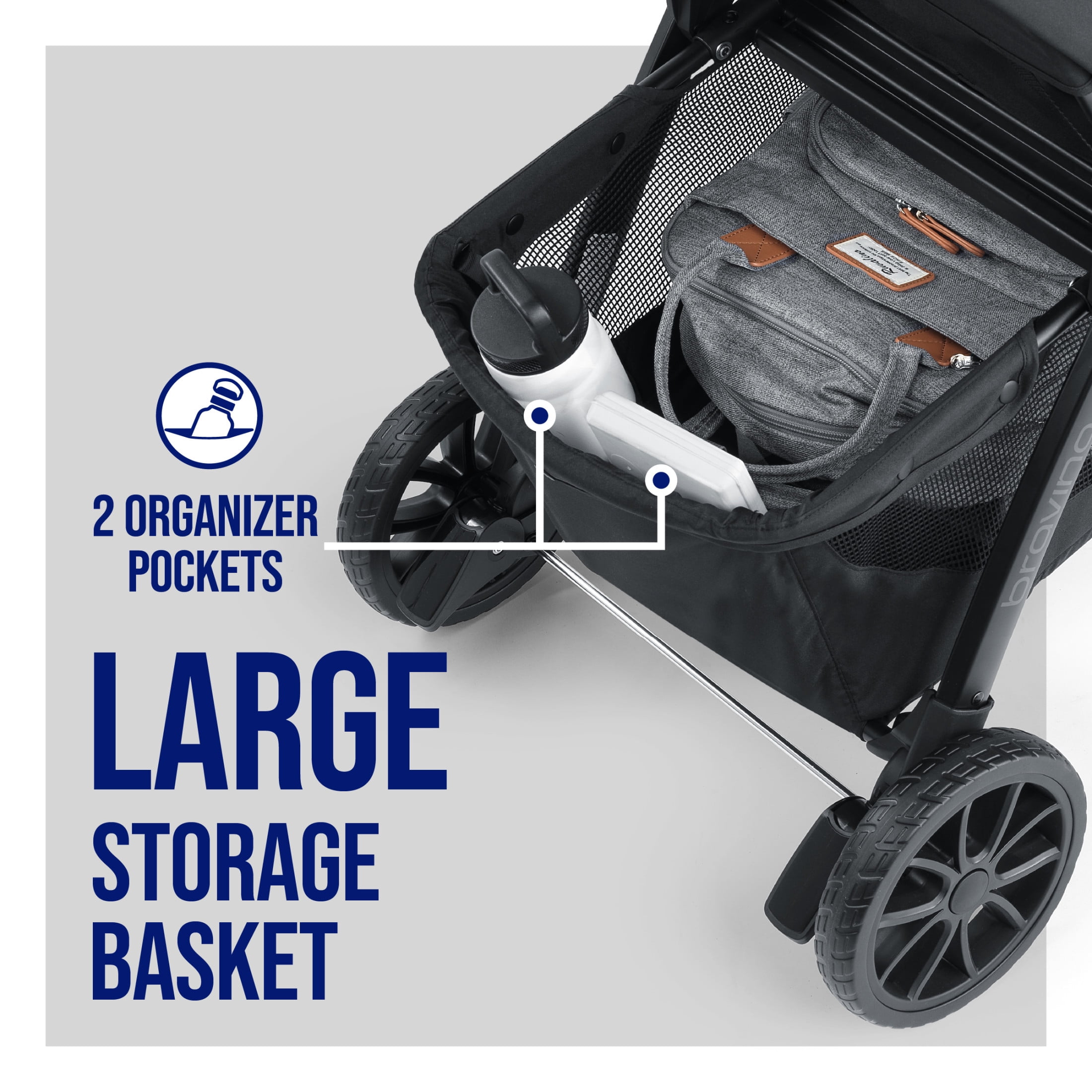 Chicco Bravino Travel System with Bravino Lightweight Stroller and KeyFit 30 ClearTex Infant Car Seat and Base, One-Hand Fold, UPF 50+ Canopy, Infant Car Seat for 4-30 lbs. - Moss (Green)