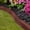 Red, variant on GroundSmart SmartLoc Ripple Edge Landscape Edging, 2' Black Rubber Garden Edging Border, 6 pack
