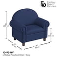 thumbnail image 2 of Little Lux Preschool Chair - Navy, 2 of 9