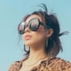 thumbnail image 5 of Gafas de sol retro Macarena para mujer Marco negro Lente gris, 5 of 8