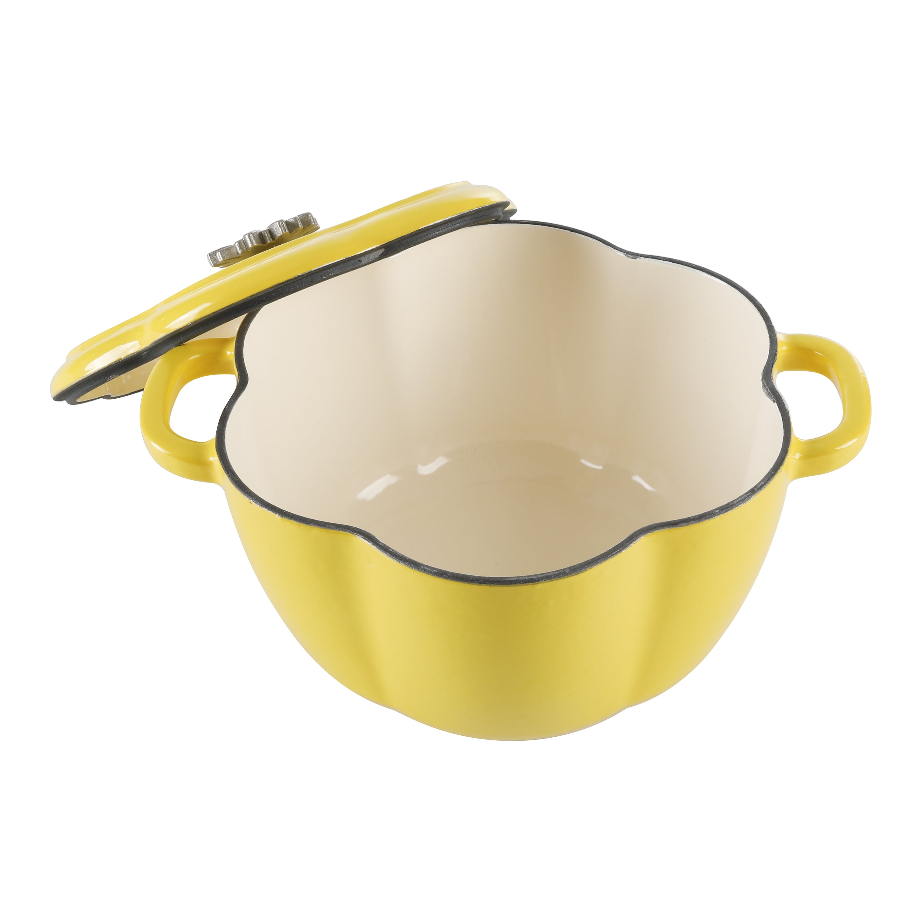The Pioneer Woman 4-Quart Timeless Gourds Enameled Cast Iron Dutch Oven,  Multiple Colors…