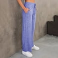 thumbnail image 4 of Works Women'S Jogger Pants Solid Color Pockets Loose High Waist Casual Sweatpants, 4 of 6