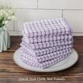 thumbnail image 1 of Unique Bargains 6pcs Kitchen Hotel Terry Cotton Dish Cleaning Towels Purple 10.5 x 15 Inch, 1 of 7