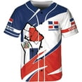 thumbnail image 3 of Personalized Dominican Republic Baseball Jersey Shirt,Team Name Republic Dominicana Baseball Jersey for Men,Women (S), 3 of 4