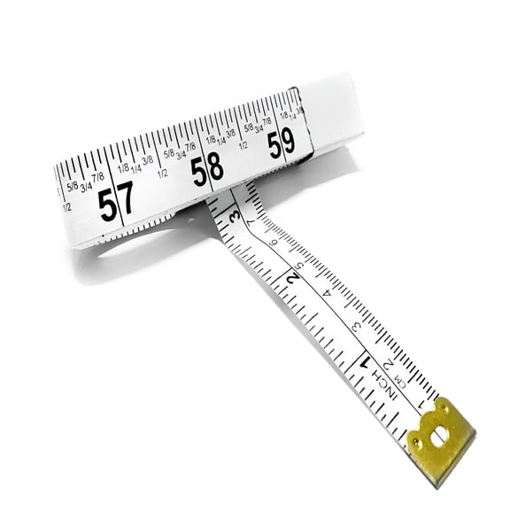 GJX Perfect Measuring Tape All-Purpose 60 Inch Double Sided Fractional Inches and Millimeter/Centimeter Tape Measure (60 Inch White)