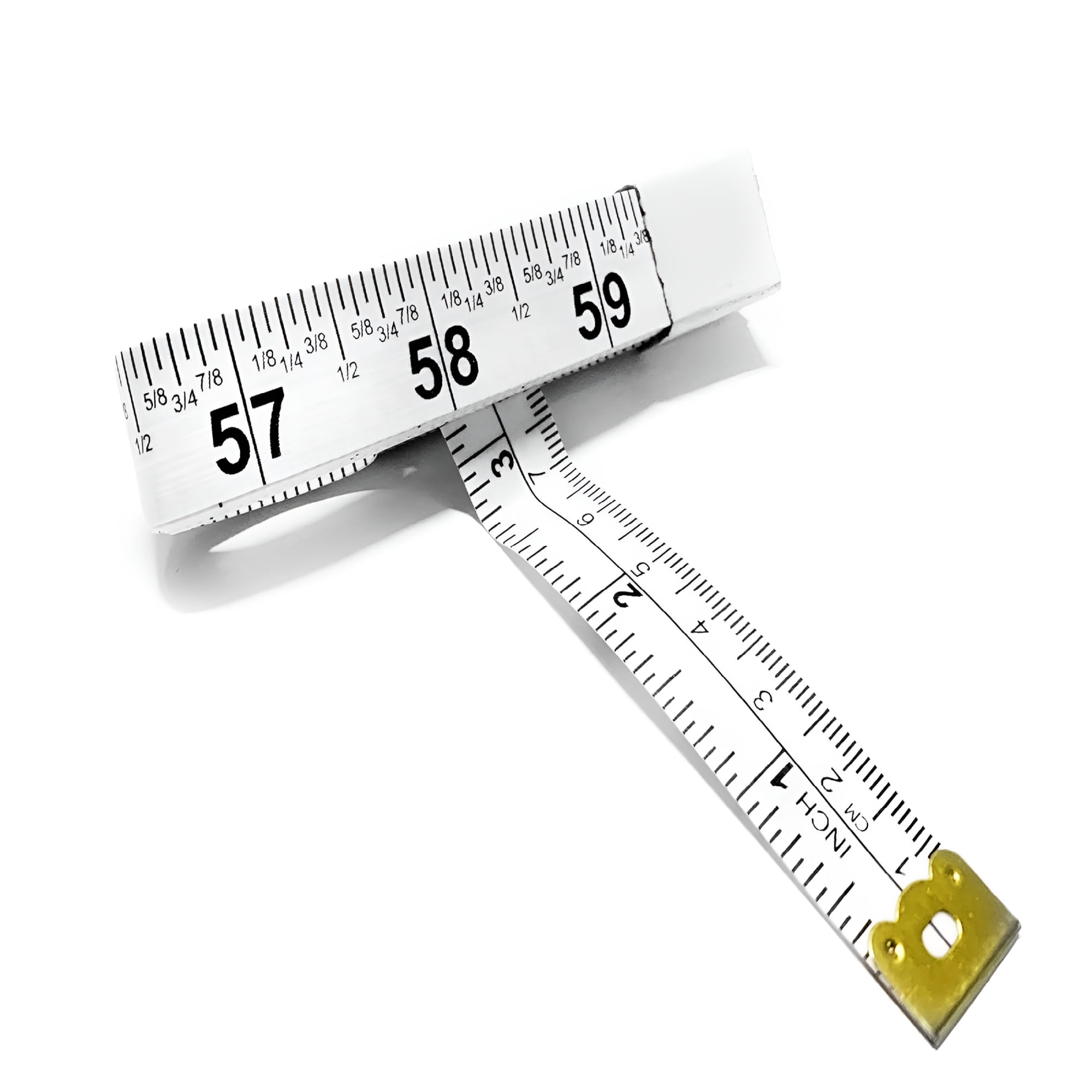 GJX Perfect Measuring Tape All-Purpose 60 Inch Double Sided Fractional Inches and Millimeter/Centimeter Tape Measure (60 Inch White)