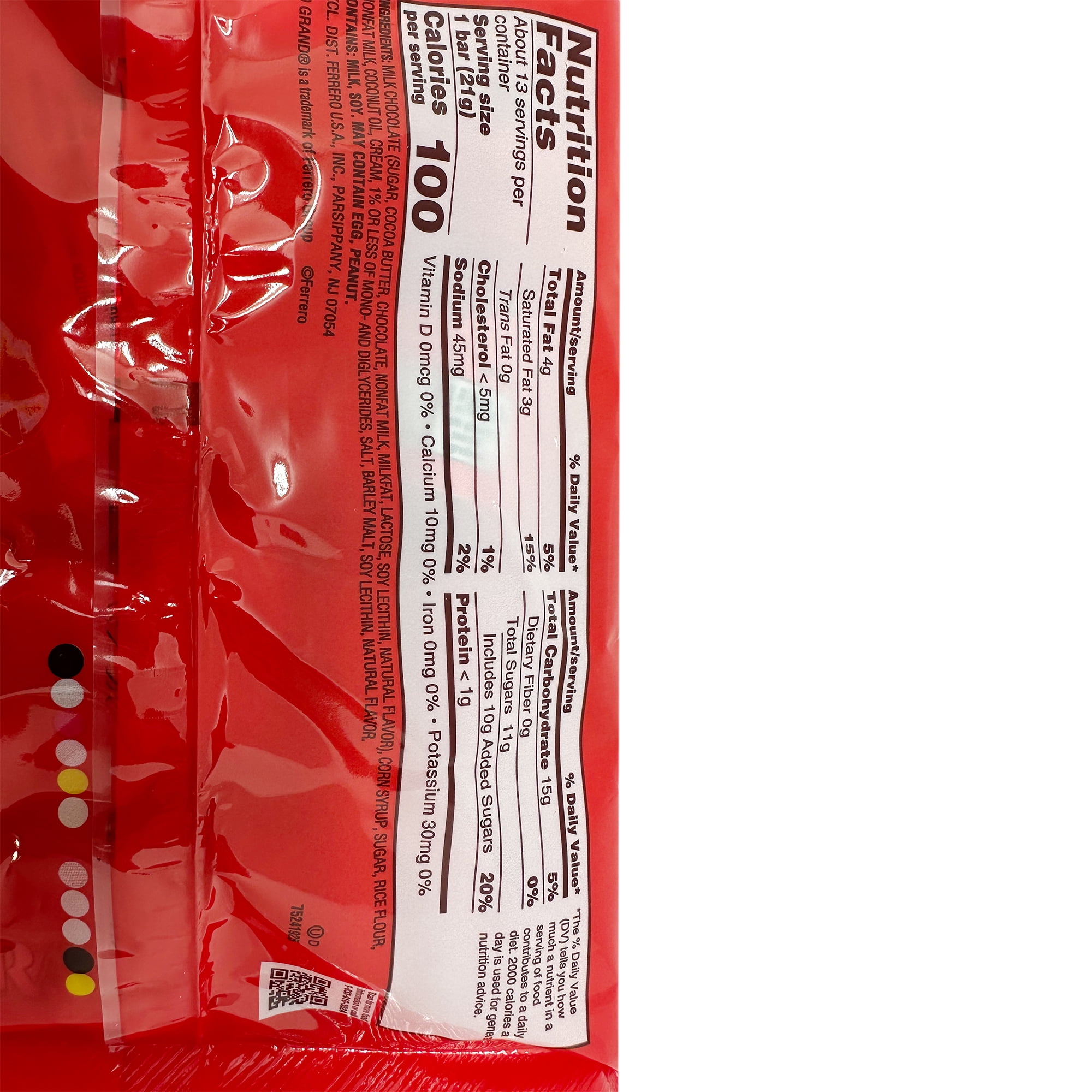 Blair Candy │100 Grand Milk Chocolate Fun Size Candy Bars - 5lbs. Resealable Candy Bag
