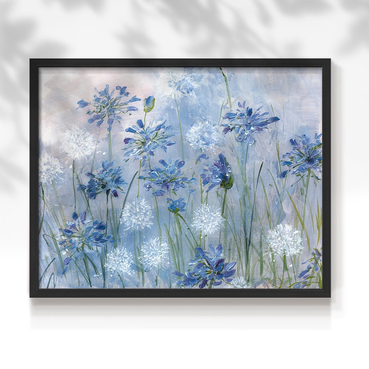 Dandelion and Agapanthus by Sally Swatland - Restickable Framed Giclée Print