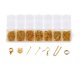 thumbnail image 1 of Pendientes para hacer hallazgos 420 piezas de ganchos para pendientes, pendientes, anillos , cadena extensora, cierres de langosta, accesorios de joyería, suministros de Magideal Pendientes para hacer hallazgos, 1 of 6