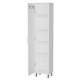 thumbnail image 3 of FM FURNITURE Lawen Tall Storage Cabinet, Single Door, 3 Broom Hangers, 3 of 6