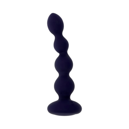 Evolved Pleasure Orbit Silicone Vibrating Anal Sex Toy with Remote Control, Purple