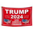 thumbnail image 2 of 2 Pack TrumpFlag 3x5 Feet DonaldTrump For President Outdoor Flags Signs, 2 of 5