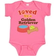 thumbnail image 3 of Inktastic Golden Retriever Loved by a Boys or Girls Baby Bodysuit, 3 of 5