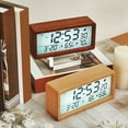 thumbnail image 1 of Reloj Despertador perfecl 2 Uds con visualización de Fecha Y Temperatura de humedad, 1 of 8