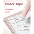 thumbnail image 5 of Four Candies 6MM Retractable White Correction Tape, 4PCS White Smooth Pull Out Correction Tape with 4 Extra Refills,Tear-Resistant Tape Pen & Quick Drying (Pink), 5 of 7