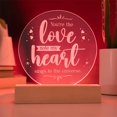 thumbnail image 3 of You're The Love Note My Heart Engraved Acrylic Circle Plaque, 3 of 20