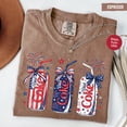 thumbnail image 5 of Patriotic Diet Coke Shirt, 4th of July T-shirt, Sarcastic Soda Lover Tee, Diet Coke Fans Tee, Red White Blue Coke Tee, 5 of 6