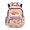 Capybara Moon Star Pink, variant on HELLHERO Pink Axolotl Strawberry Pattern Multi-Pocket Casual Daypack for School Travel, Compartment Breathable Polyester School Backpack