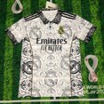 thumbnail image 1 of Conjunto De Entrenamiento Blanco Del Real Madrid, Camiseta Clásica De Fútbol De Verano, Camiseta De Manga CortaM, 1 of 2