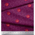 thumbnail image 2 of Soimoi Satin Silk Fabric Swirls & Floral Artistic Fabric Prints By Yard 42 Inch Wide, 2 of 3