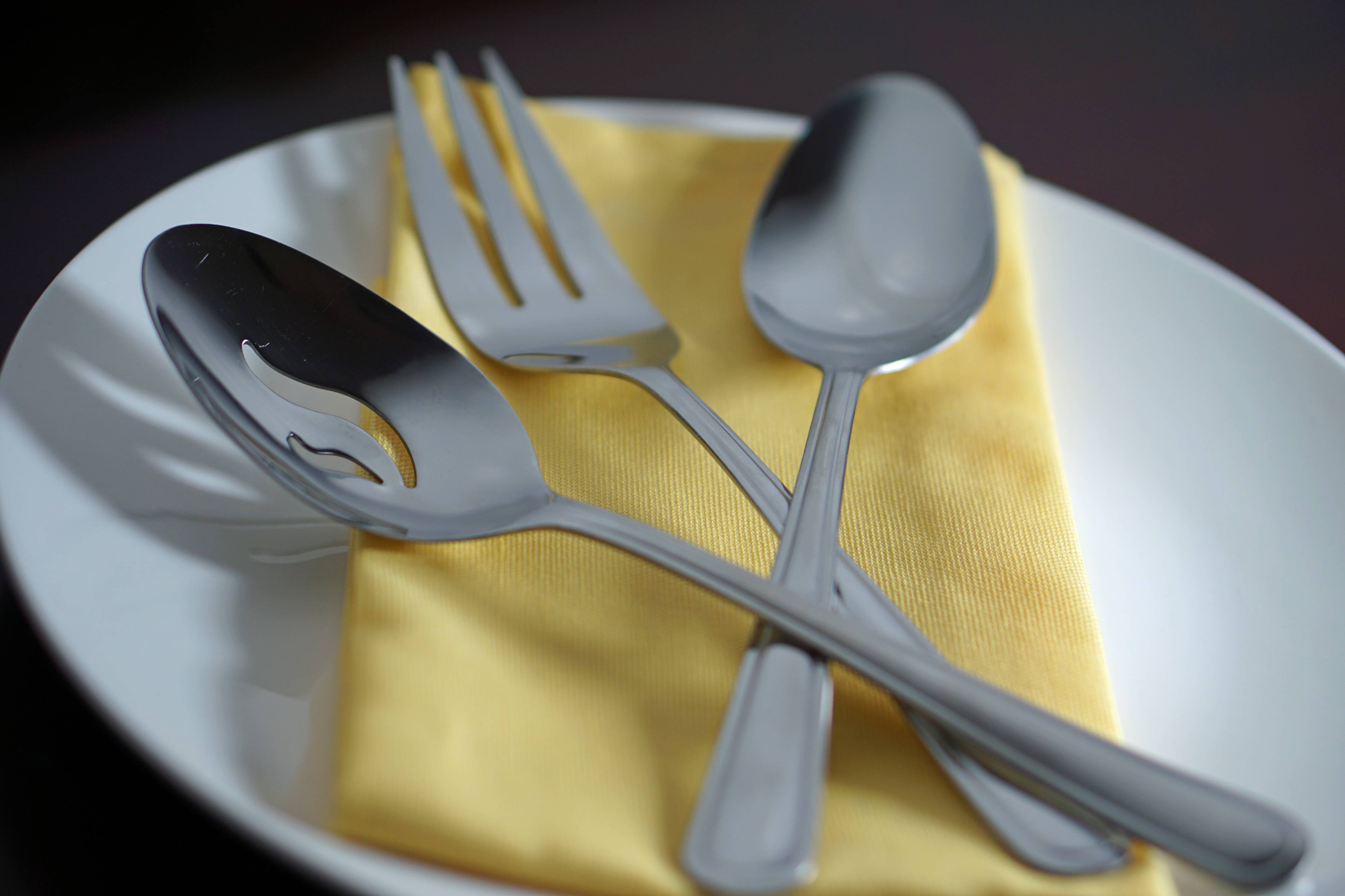 Mainstays Pearson 45 Pice Stainless Steel Flatware Set, Silver Tableware
