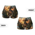 thumbnail image 5 of Lsque Flower Field Poodle Pattern High Waisted Biker Shorts for Women-Tummy Control Fitness Athletic Workout Running Yoga Gym Shorts,Moisture-Wicking-Medium, 5 of 9