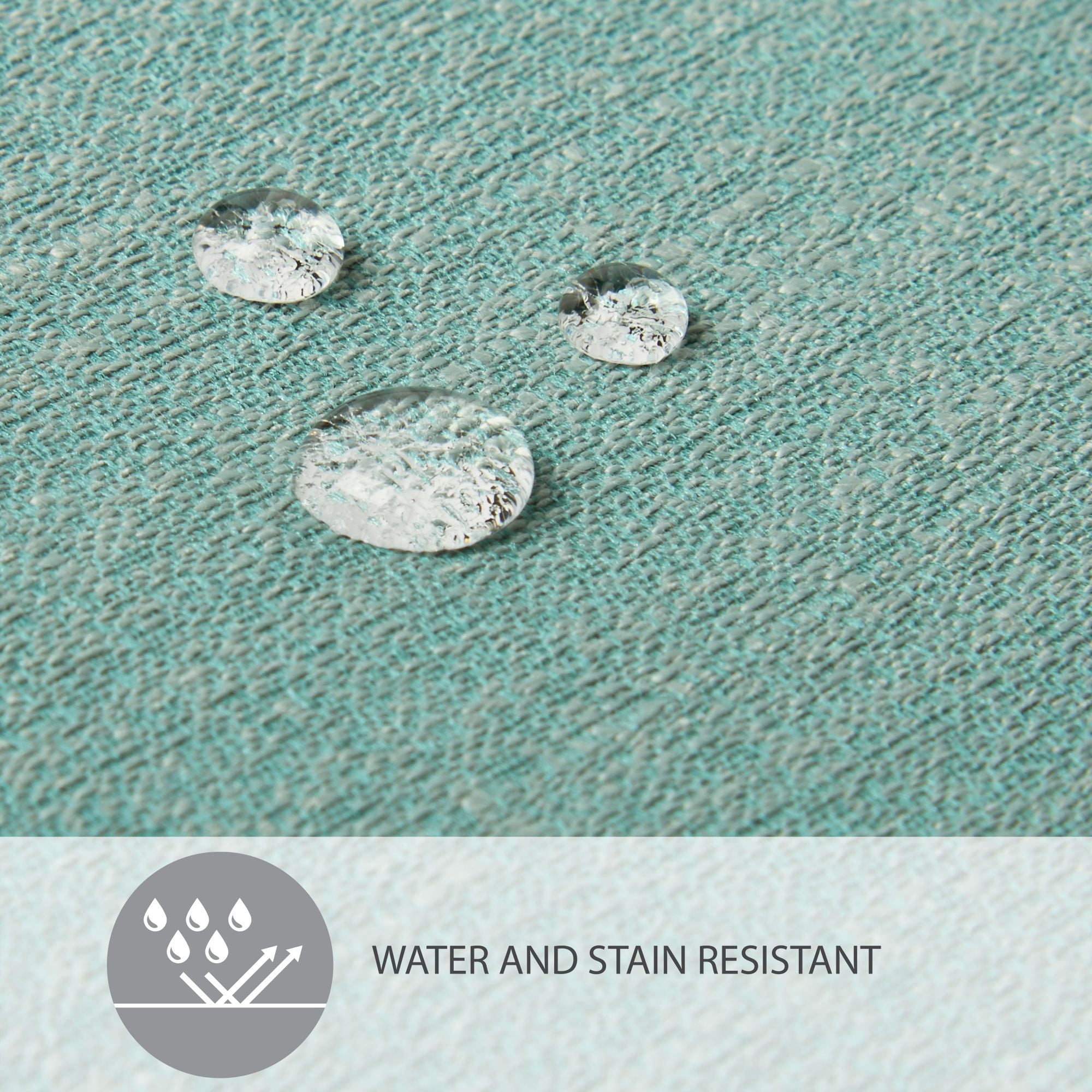 TOWN & COUNTRY LIVING Harper Stain and Water Resistant Reversible Placemat 4-Pack Set, Sagebrush Green, 13"x17.5"