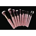 thumbnail image 3 of Buen juego de 12 brochas de maquillaje de diamante Juego de herramientas de maquillaje de diamante Brocha de maquillaje para rubor en polvo suelto Ideal para uso profesional, 3 of 6