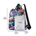 thumbnail image 3 of FORMRS Women's Travel Backpack Purse Anti-Theft Hidden Pockets Casual Shoulder Bag, Puprle Ethereal Floral Harmony, 3 of 7