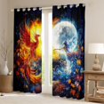 thumbnail image 2 of Castle Fairy Magical Bird Blackout Curtains Set of 2 (52x84 Each) for Teens Girls,Chic Floral Flowers Window Curtains,Dreamy Princess Curtains and Drapes,Lightweight Room Decor, 2 of 6