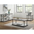thumbnail image 5 of Furniture of America Laem 3-Piece Coffee Table Set, Antique White, 5 of 11