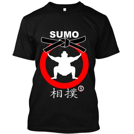 Japanese Sumo Wrestling T-Shirt Black tee traditional martial arts judo jiujitsu 3XL