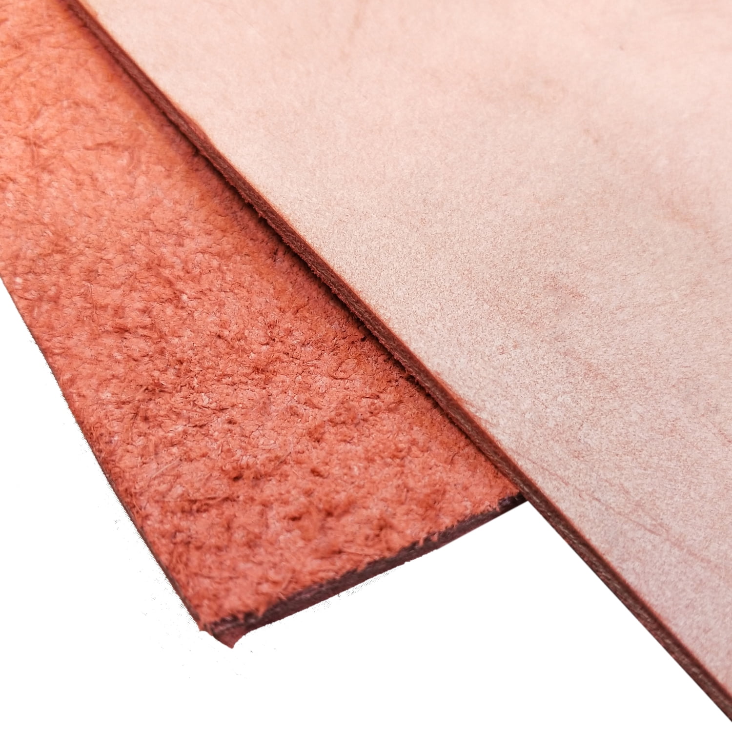Fog Waxed Leather Cowhide Pieces for DIY Craft Hobby Workshop in Red 5/6 OZ 1.8MM