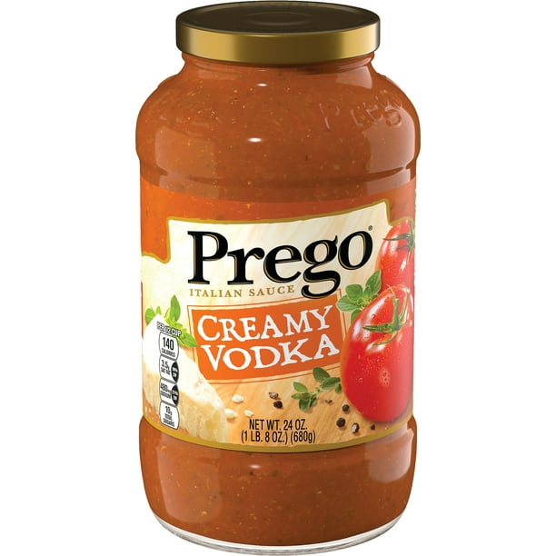 Prego Pasta Sauce, Creamy Tomato Vodka Sauce, 24 Ounce Jar Walmart