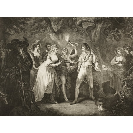 celia hymen rosalind amiens silvius phebe jaques senior forest scene