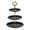 Black, variant on MOPOOR 3-Tier Cupcake Stand Cake Dessert Wedding Event Party Display Tower Plate Round,Plastic Tiered Serving Tray&Metal Rod for Birthday Party and More for Birthday Party and More