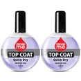 thumbnail image 1 of 2 botellas Disculpe Secado rápido Esmalte de uñas súper brillante Capa superior Recambio profesional Tamaño 2.5 oz., 1 of 1