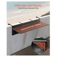 thumbnail image 3 of Balcony Hanging Table 12x48in - Foldable Outdoor Railing Table - Patio Bar Table - Space Saving - Rust Resistant Steel, 3 of 9