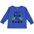 thumbnail image 3 of Inktastic Part Irish All Trouble St. Patrick's Day with Green Clovers Boys or Girls Long Sleeve Toddler T-Shirt, 3 of 5