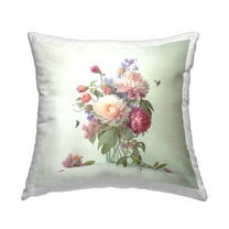 Stupell Industries Budding Dahlia Bouquet Decorative Printed Throw Pillow, 18 x 18