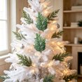 thumbnail image 7 of DefiDgd Artificial Evergreen Leaves Branch,Small Faux Green Stem Vase Filler Greenery Pick for Christmas Wreath Filling Table Mantel Indoor Floral Arrangement Winter Home Decor, 7 of 7