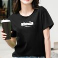 thumbnail image 4 of Gibobby Playera Manga Corta para Mujer Mujeres Casual Letras Impresión Diaria Camisas Cuello Redondo Manga Corta Camiseta Suelta Tee Tops Túnica Blusa(Negro,XL), 4 of 5