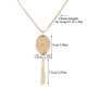 thumbnail image 2 of Collar de mujer, colgante elegante para chica, colgantes creativos con borlas, accesorio de moda, collares con borlas para decoración diaria Ropa, zapatos y accesorios Miscelánea dorado, ovalado, 2 of 6