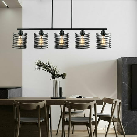 

5-Head Ceiling Light Chandelier Hanging Fixture E26 for Dining Room
