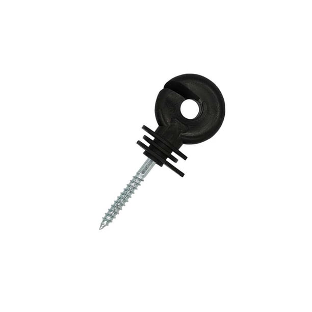 Scienceny Tornillo de cerca eléctrica en aisladores de anillo para cuerda de cinta de alambre de cercado de poste de Herramientas y ferretería 100 piezas Scienceny TO005255-02
