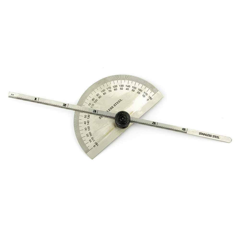 Precision Round Head Protractor Depth Gauge Angle Gage
