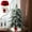 Red, variant on Luoshdecor Velvet Christmas Tree Collar with Bow,23.6 in Rustic Mini Tree Skirt Base Cover for Small Tabletop Trees, Holiday Home Decor,White