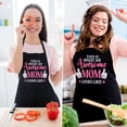 thumbnail image 6 of AOWOO Funny Aprons for Women, Awesome Mom BBQ Grill Kitchen Apron with Pockets, Adjustable Chef Apron Cooking Gift for Mother's Day Birthday Christmas, Daddy Gifts from Daughter Son Husband, 6 of 7