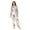 Coral and Teal Floral Pattern, variant on 1 Piece Adult Onesie Pajamas Cozy & Loose-Fit Sleepsuit Loungewear with Pockets Cat Holding Christmas Gifts X-Small
