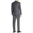 thumbnail image 2 of LN LUCIANO NATAZZI Men's Two Button Suit 2 Piece Set Modern Fit Jacket Birdseye Medium Gray, 2 of 5